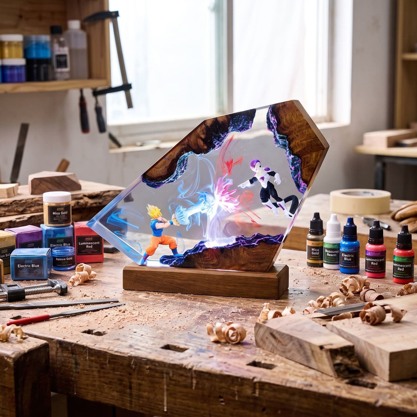Dragon Ball Epoxy Lamp